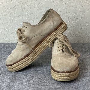 Michael Kors Womens Suede Espadrille Lace-Up Shoes Size 7.5‎